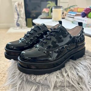 Jessica Simpson Black Patent Oxfords